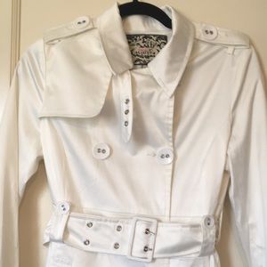 NWOT Pink Martini Belted Trench Coat